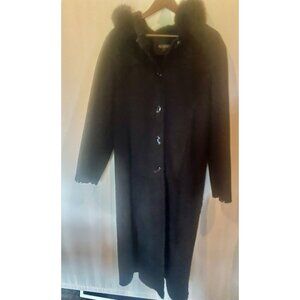 Wilson Long Fur  Lined Suede Jacket Size L